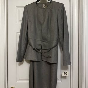 Anne Klein Gray Dress Suit